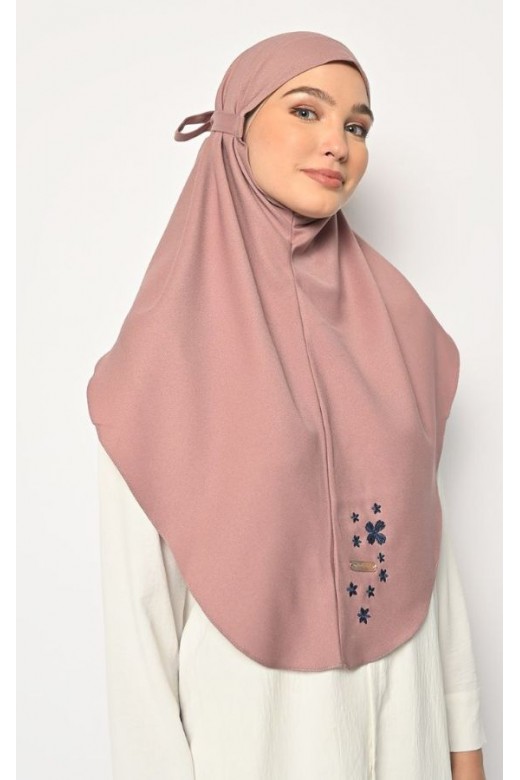 Bergo Azzura Embroidery Dusty Pink